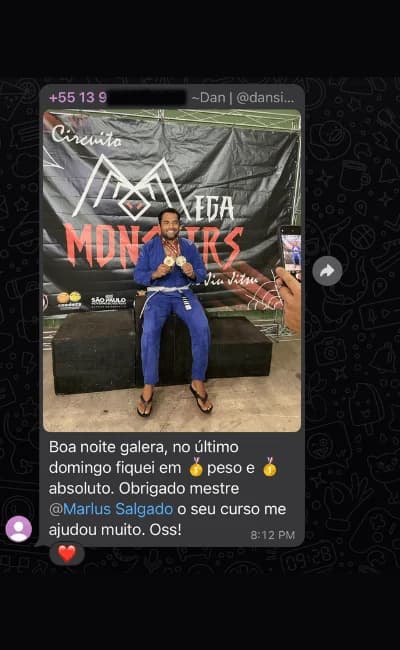 Depoimento de aluno do Manual do Jiu-Jítsu